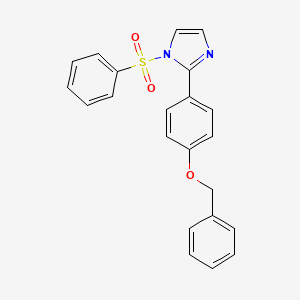 1-(Benzenesulfonyl)-2-(4-phenylmethoxyphenyl)imidazole