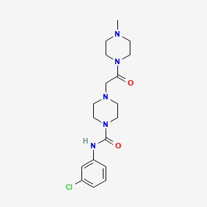 N-(3-chlorophenyl)-4-[2-(4-methylpiperazin-1-yl)-2-oxoethyl]piperazine-1-carboxamide