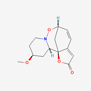 molecular formula C14H17NO4 B1263535 securinega amamine D 