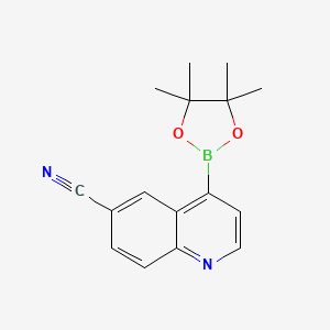 4-(4,4,5,5-Tetramethyl-1,3,2-dioxaborolan-2-yl)quinoline-6-carbonitrile