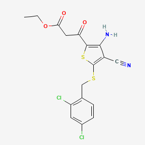 molecular formula C17H14Cl2N2O3S2 B12635376 C17H14Cl2N2O3S2 