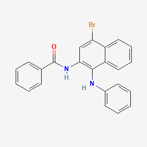 N-(1-Anilino-4-bromonaphthalen-2-yl)benzamide