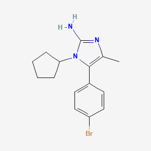 5-(4-Bromophenyl)-1-cyclopentyl-4-methyl-1H-imidazol-2-amine