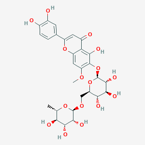 molecular formula C28H32O16 B1263541 Nitensoside B 