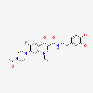 molecular formula C28H33FN4O5 B12635420 C28H33FN4O5 