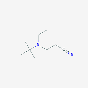 3-[tert-Butyl(ethyl)amino]propanenitrile