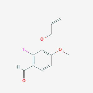 molecular formula C11H11IO3 B12635448 2-Iodo-4-methoxy-3-[(prop-2-en-1-yl)oxy]benzaldehyde CAS No. 921931-93-3