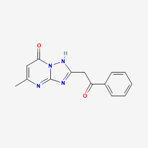 molecular formula C14H12N4O2 B1263546 Essramycin 