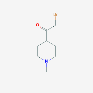 molecular formula C8H14BrNO B12635479 2-Bromo-1-(1-methylpiperidin-4-yl)ethanone 