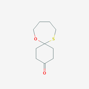 molecular formula C10H16O2S B12635587 7-Oxa-12-thiaspiro[5.6]dodecan-3-one CAS No. 954236-23-8