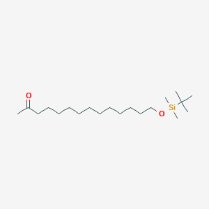 14-{[tert-Butyl(dimethyl)silyl]oxy}tetradecan-2-one