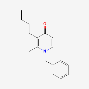 molecular formula C17H21NO B12635592 1-benzyl-3-butyl-2-methylpyridin-4(1H)-one CAS No. 919366-78-2