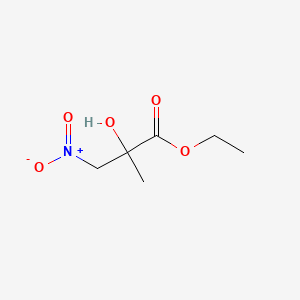 Propanoic acid, 2-hydroxy-2-methyl-3-nitro-, ethyl ester