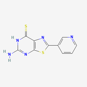 5-Amino-2-(pyridin-3-yl)thiazolo[5,4-d]pyrimidine-7-thiol