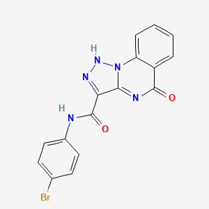 N-(4-bromophenyl)-5-hydroxy[1,2,3]triazolo[1,5-a]quinazoline-3-carboxamide