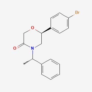 (6S)-6-(4-Bromophenyl)-4-[(1S)-1-phenylethyl]morpholin-3-one