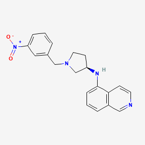 N-{(3R)-1-[(3-Nitrophenyl)methyl]pyrrolidin-3-yl}isoquinolin-5-amine