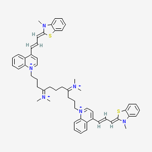 molecular formula C55H62N6S2+4 B1263568 ToTo-3 tetracation 