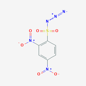 molecular formula C6H3N5O6S B12635685 N-diazo-2,4-dinitrobenzenesulfonamide CAS No. 920756-43-0