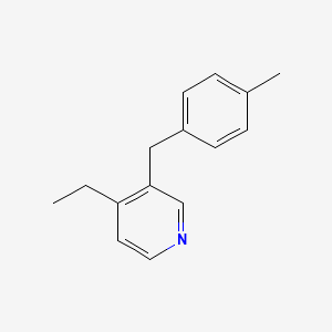 molecular formula C15H17N B12635696 4-Ethyl-3-[(4-methylphenyl)methyl]pyridine CAS No. 919508-23-9