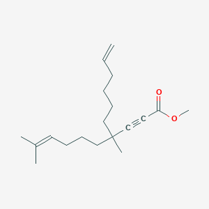 molecular formula C19H30O2 B12635762 Methyl 4-(hex-5-en-1-yl)-4,9-dimethyldec-8-en-2-ynoate CAS No. 920266-34-8