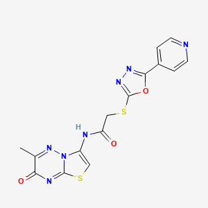 molecular formula C15H11N7O3S2 B12635764 C15H11N7O3S2 