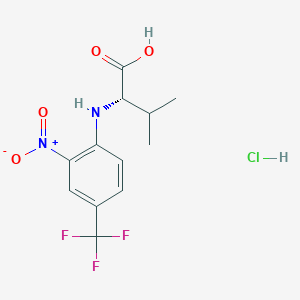 molecular formula C12H14ClF3N2O4 B12635779 C12H14ClF3N2O4 