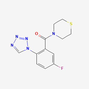 molecular formula C12H12FN5OS B12635786 C12H12FN5OS 