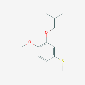 molecular formula C12H18O2S B12635814 3-iso-Butoxy-4-methoxyphenyl methyl sulfide 