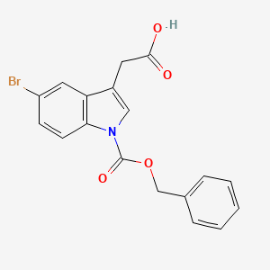 {1-[(Benzyloxy)carbonyl]-5-bromo-1H-indol-3-yl}acetic acid