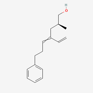 molecular formula C16H22O B12635929 (2S)-4-ethenyl-2-methyl-7-phenylhept-4-en-1-ol CAS No. 919284-06-3