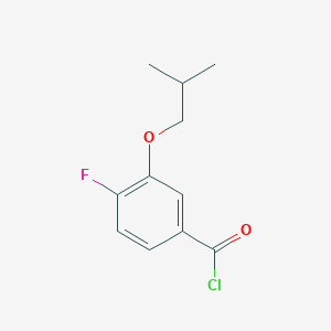 molecular formula C11H12ClFO2 B12635938 3-iso-Butoxy-4-fluorobenzoyl chloride 