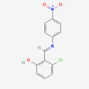 5-Chloro-6-[(4-nitroanilino)methylidene]cyclohexa-2,4-dien-1-one