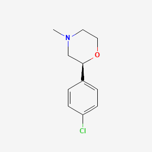 molecular formula C11H14ClNO B12635968 (2S)-2-(4-Chlorophenyl)-4-methylmorpholine CAS No. 920798-77-2