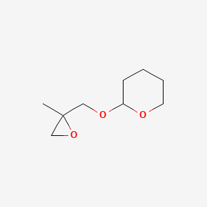 molecular formula C9H16O3 B12635986 2-[(2-Methyloxiran-2-yl)methoxy]oxane CAS No. 918947-50-9