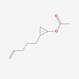 molecular formula C10H16O2 B12636006 Cyclopropanol, 2-(4-penten-1-yl)-, 1-acetate, (1R,2R)- 