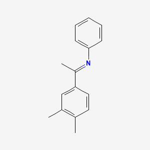 (1E)-1-(3,4-Dimethylphenyl)-N-phenylethan-1-imine