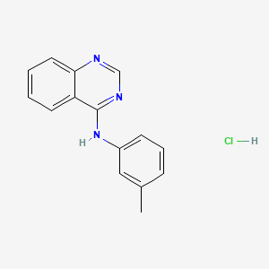 molecular formula C15H14ClN3 B12636028 N-(3-methylphenyl)quinazolin-4-amine;hydrochloride 