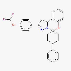 molecular formula C28H26F2N2O2 B12636061 C28H26F2N2O2 