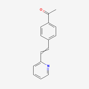 1-{4-[2-(Pyridin-2-yl)ethenyl]phenyl}ethan-1-one