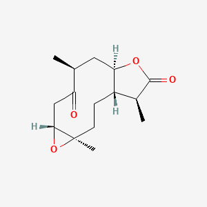 molecular formula C15H22O4 B1263609 Ketopelenolide D 