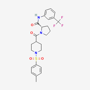 molecular formula C25H28F3N3O4S B12636097 C25H28F3N3O4S 