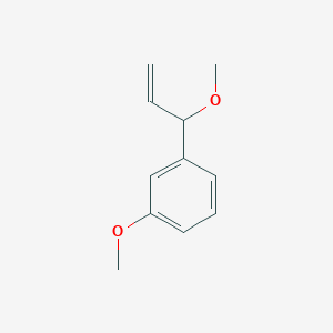 molecular formula C11H14O2 B12636098 1-Methoxy-3-(1-methoxyprop-2-en-1-yl)benzene CAS No. 921610-60-8