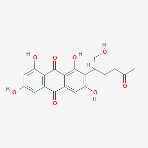 1,3,6,8-Tetrahydroxy-2-(1-hydroxy-5-oxohexan-2-yl)-9,10-anthraquinone