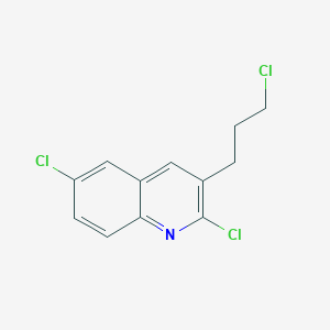 molecular formula C12H10Cl3N B12636112 3-(3-Chloropropyl)-2,6-dichloroquinoline CAS No. 948294-62-0