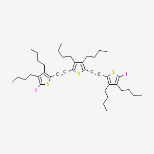 2,2'-[(3,4-Dibutylthiene-2,5-diyl)di(ethyne-2,1-diyl)]bis(3,4-dibutyl-5-iodothiophene)