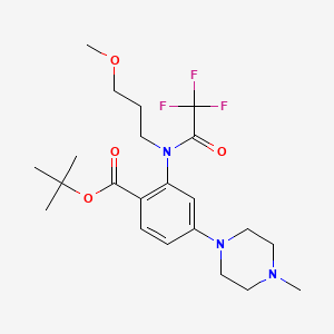 Tert-butyl 2-[3-methoxypropyl-(2,2,2-trifluoroacetyl)amino]-4-(4-methylpiperazin-1-yl)benzoate