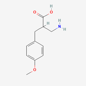 molecular formula C11H15NO3 B1263617 2-氨甲基-3-(4-甲氧基苯基)丙酸 CAS No. 682803-14-1