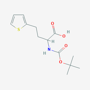 2-((Tert-butoxycarbonyl)amino)-4-(thiophen-2-yl)butanoic acid