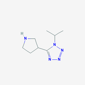 molecular formula C8H15N5 B12636178 1-(propan-2-yl)-5-(pyrrolidin-3-yl)-1H-1,2,3,4-tetrazole 